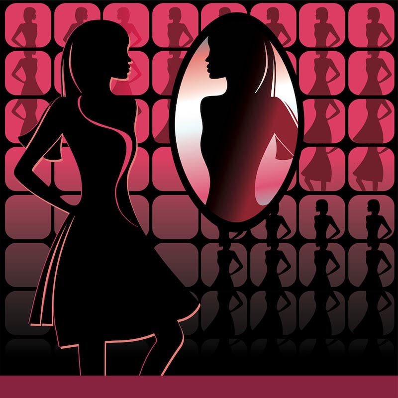 Carta Da Parati Riflesso Della Bellezza - Fotomurale