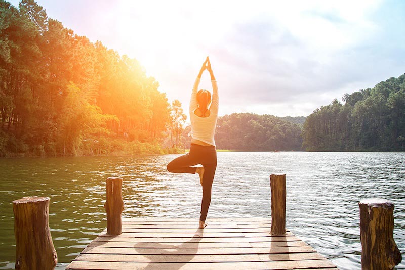 Carta Da Parati Yoga Mattutino - Fotomurale