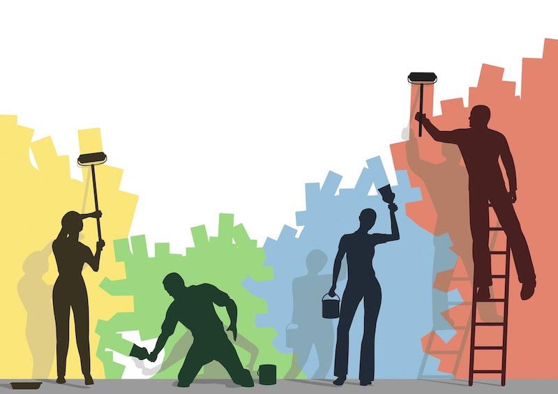 Carta Da Parati Diversità In Carica - Fotomurale