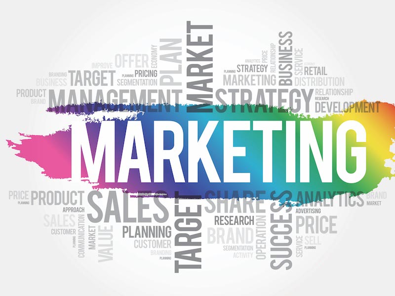 Carta Da Parati Termini Di Marketing - Fotomurale