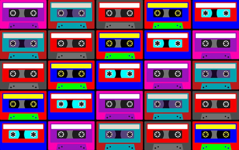 Carta Da Parati Anni 80 - Fotomurale