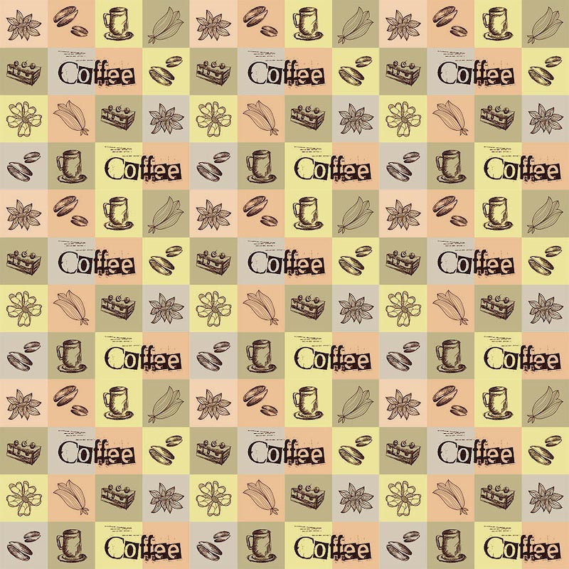 Carta Da Parati Armonia Torta Al Caffè - Fotomurale