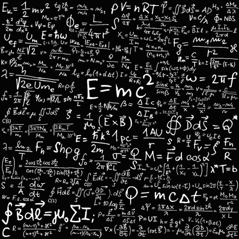 Carta Da Parati Formule Di Fisica - Fotomurale