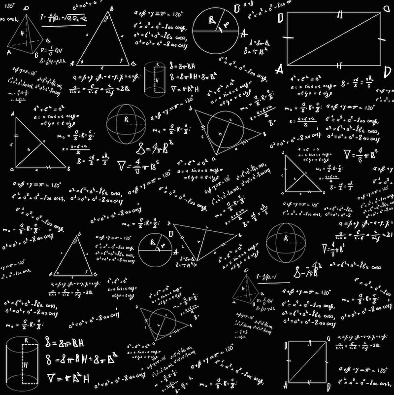 Carta Da Parati Formule Di Area - Fotomurale