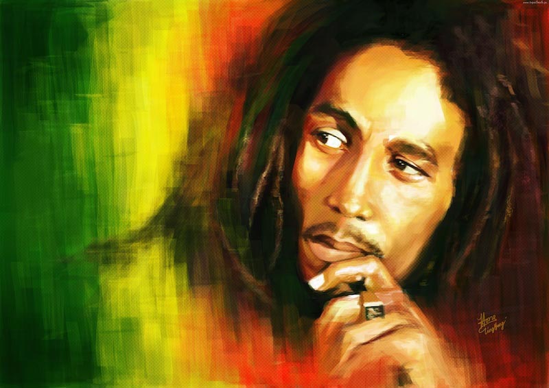 Carta Da Parati Bob Marley - Fotomurale