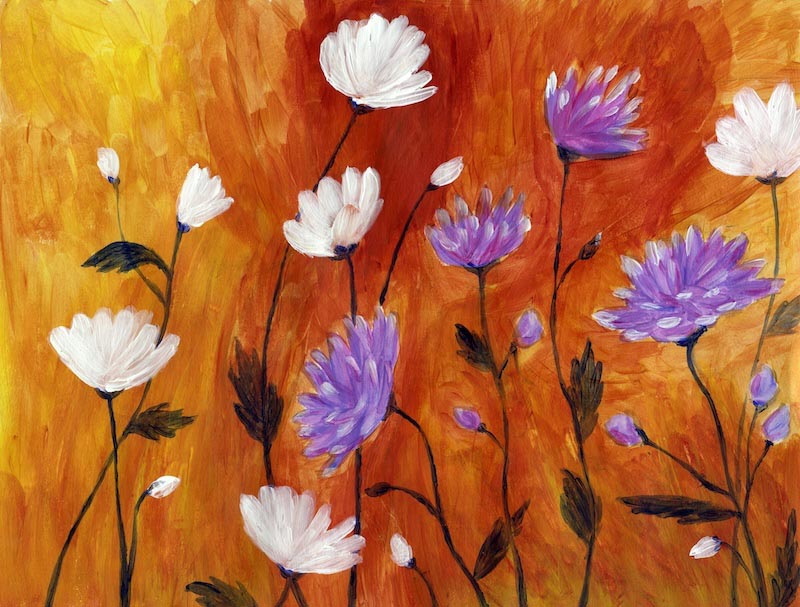 Carta Da Parati Fiori - Fotomurale