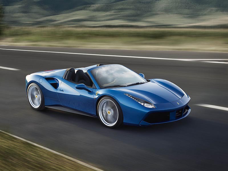 Carta Da Parati Ferrari 488 Spider - Fotomurale