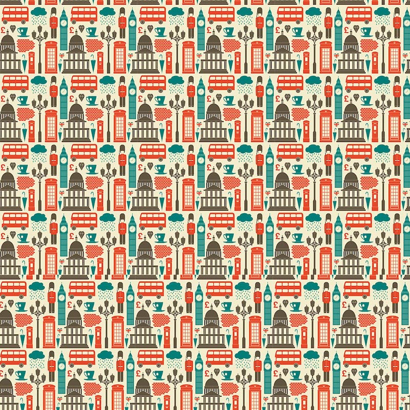 Carta Da Parati Simboli Di Londria - Fotomurale