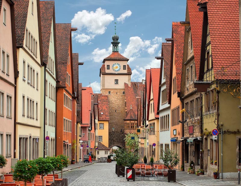 Carta Da Parati Strade Di Rothenburg - Fotomurale