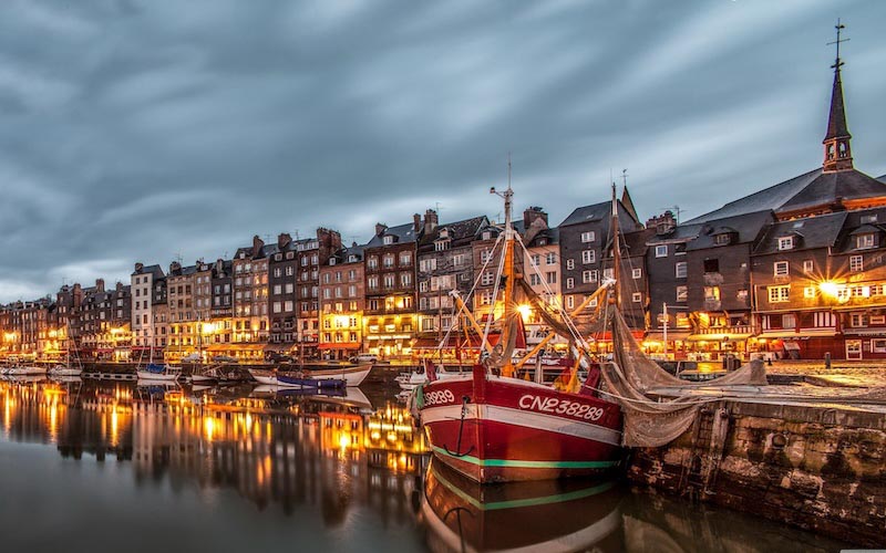 Carta Da Parati Europa Honfleur Marina - Fotomurale