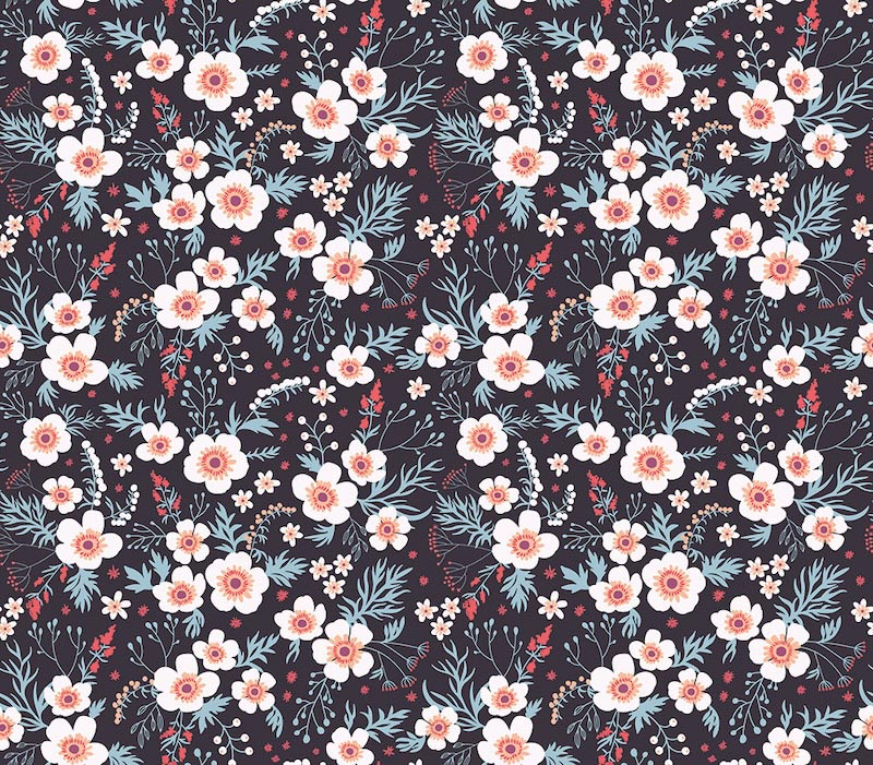 Carta Da Parati Modelli Di Fiori Di Arte Del Garofano - Fotomurale