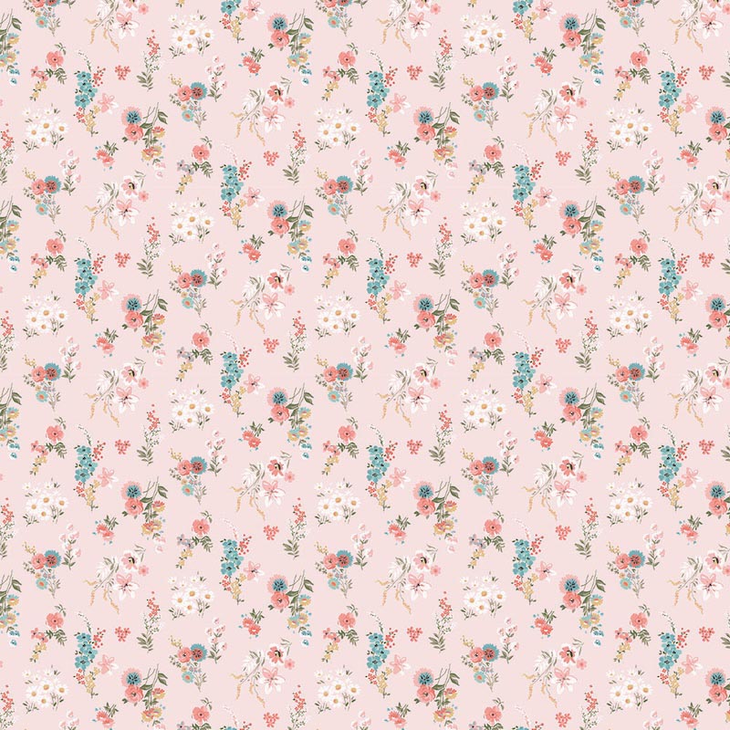 Carta Da Parati Muro Di Fiori Rosa - Fotomurale