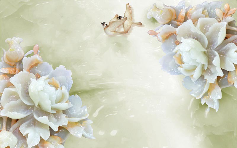 Carta Da Parati Decorazioni Floreali - Fotomurale
