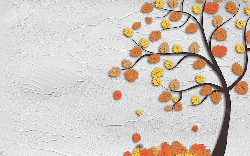 Carta Da Parati Arte Autunnale - Fotomurale