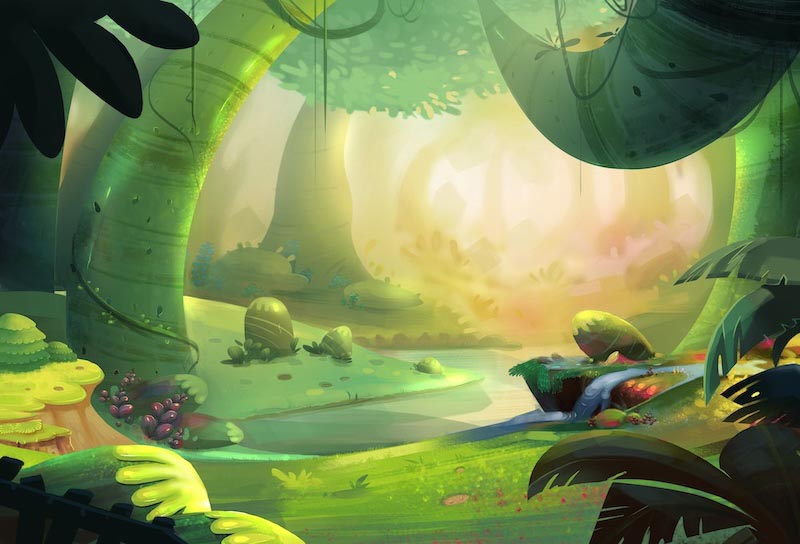 Carta Da Parati Foresta In Attesa Di Essere Scoperta - Fotomurale