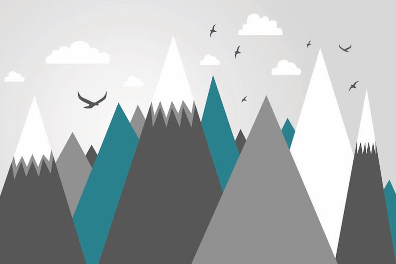 Carta Da Parati Colline Tranquille - Fotomurale