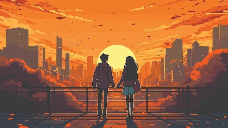 Carta Da Parati Romanzo Anime - Fotomurale