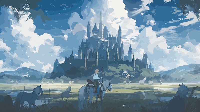 Carta Da Parati Avventura Nell'Anime - Fotomurale