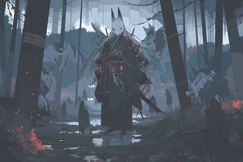 Carta Da Parati Mistica Dei Mostri Della Foresta - Fotomurale