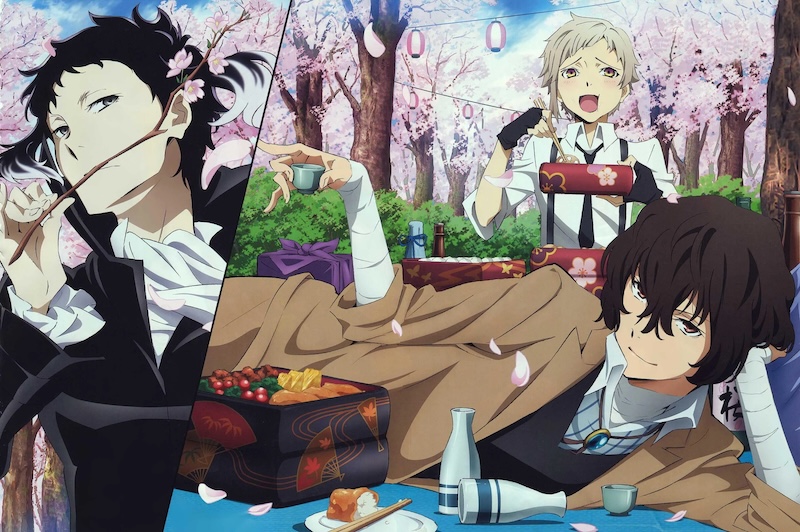Carta Da Parati Personaggi Anime Picnic Sakura - Fotomurale