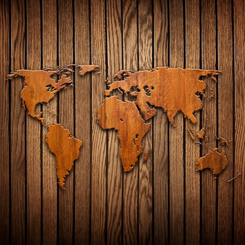 Carta Da Parati Mondo Del Legno - Fotomurale