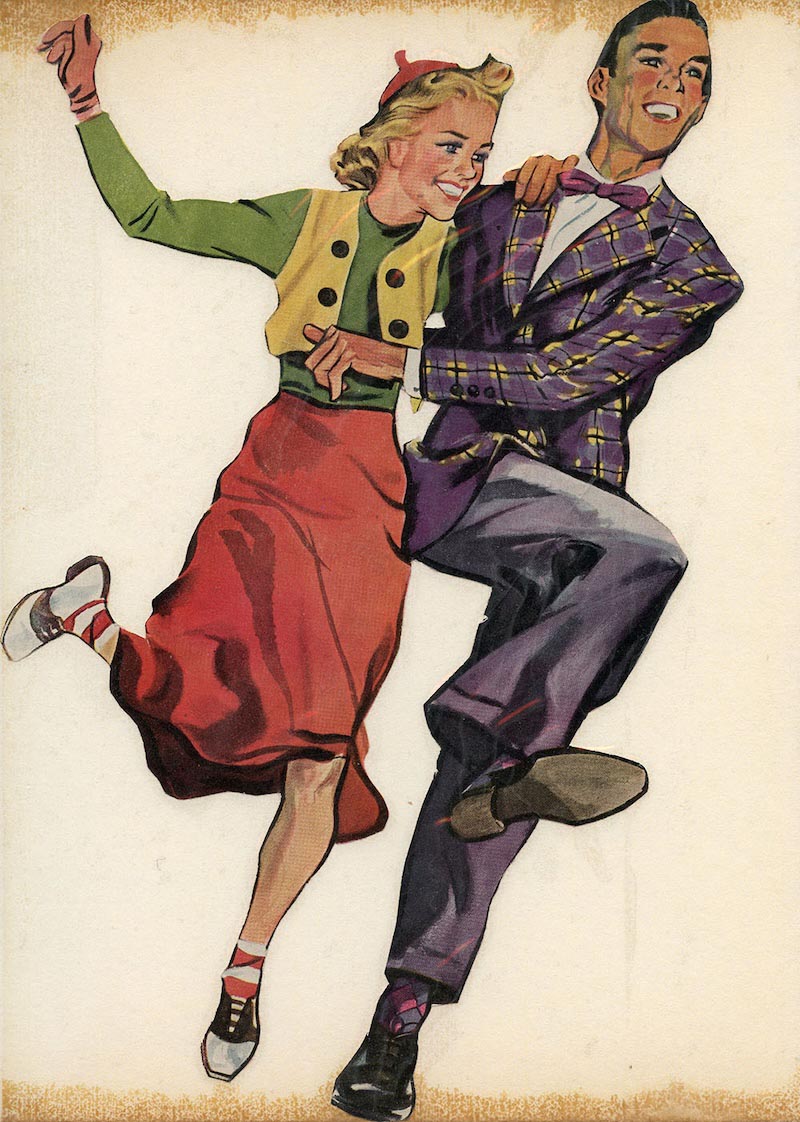 Carta Da Parati Lindy Hop Charleston - Fotomurale