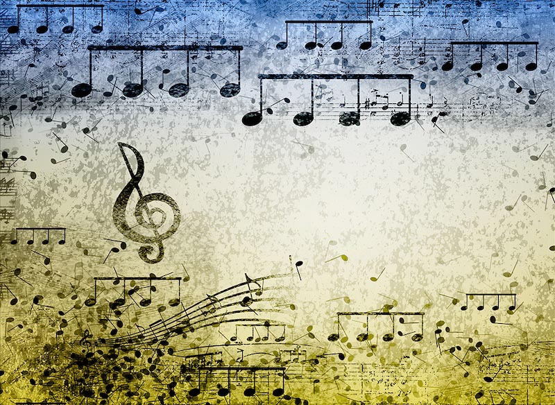Carta Da Parati L'Armonia Delle Note - Fotomurale