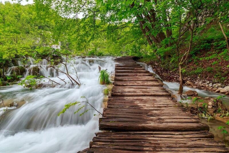 Carta Da Parati Ponte A Cascata - Fotomurale