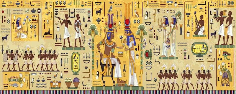 Carta Da Parati Figure Da Muro Egiziane - Fotomurale