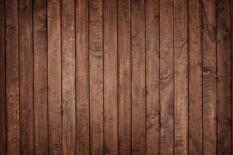 Carta Da Parati Effetto Legno Scuro Tavole Verticali Rustiche - Fotomurale