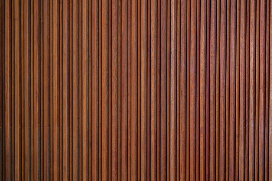 Carta Da Parati Effetto Legno Listelli Verticali Eleganti Marrone - Fotomurale