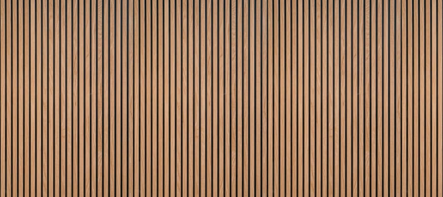 Carta Da Parati Effetto Legno Listelli Sottili Moderni Minimal - Fotomurale