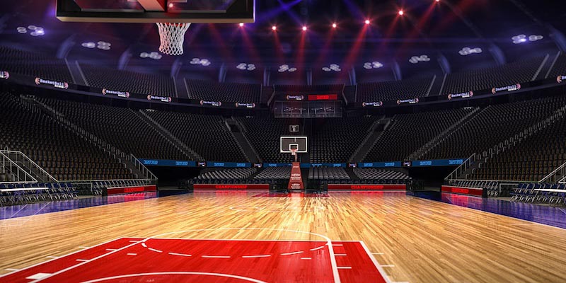 Carta Da Parati Campo Da Basket - Fotomurale