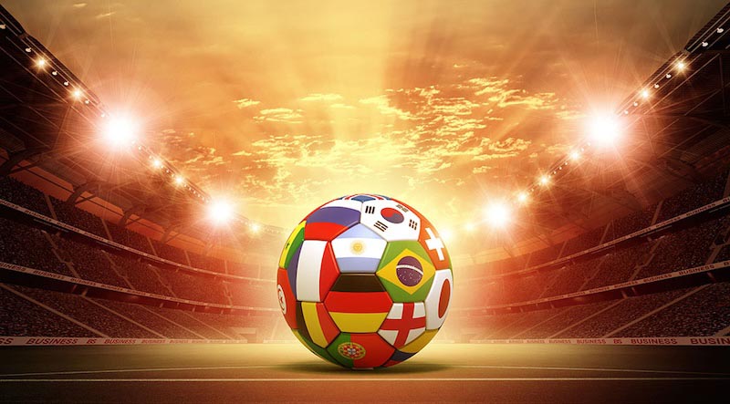 Carta Da Parati Amiamo Il Calcio - Fotomurale