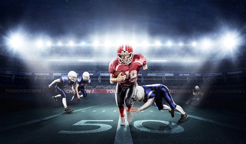 Carta Da Parati Giocatore Calcio Americano - Fotomurale