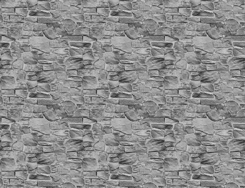 Carta Da Parati Muro Di Pietra 3D Grigio - Fotomurale