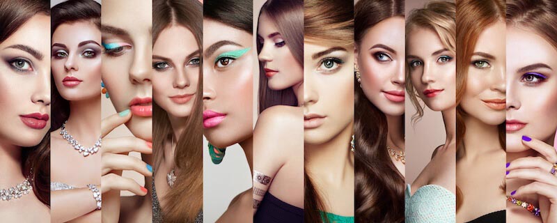 Immagine Di Carta Da Parati Collage Di Belle Donne
