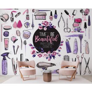Applicazione Di Carta Da Parati Tempo Di Essere Bella