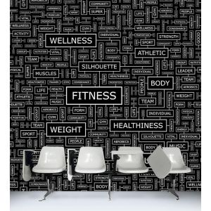 Termini Di Fitness - Carta Da Parati Foto 3D