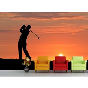 Applicazione Di Carta Da Parati Gloria Verde Dei Golfisti