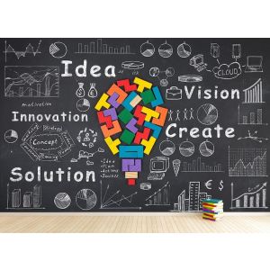 Prospettiva Innovativa - Carta Da Parati Murale Applicato