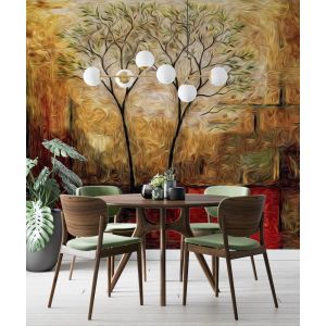 Applicazione Di Carta Da Parati Autunno