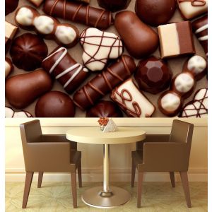 Cioccolato Festivo - Carta Da Parati Foto Applicato
