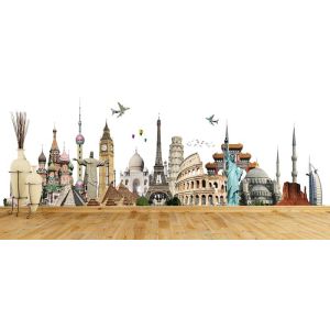 La Mia Lista Di Viaggio - Carta Da Parati Murale Applicato