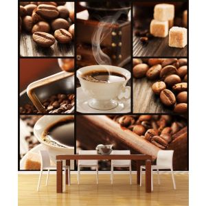 Caffè Nero - Carta Da Parati Foto Applicato