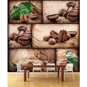 Semi Di Caffè - Carta Da Parati Murale Applicato