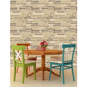 Carta Da Parati Modello Di Nome Del Caffè