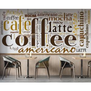 Applicazione Di Carta Da Parati Scritta Tipi Di Caffè
