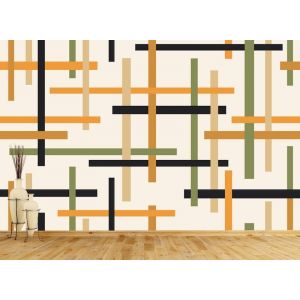 Applicazione Di Carta Da Parati Griglia Con Tratteggio Incrociato