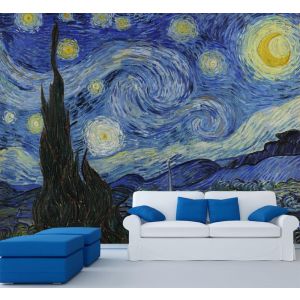 Notte Stellata - Carta Da Parati Per La Decorazione Applicato